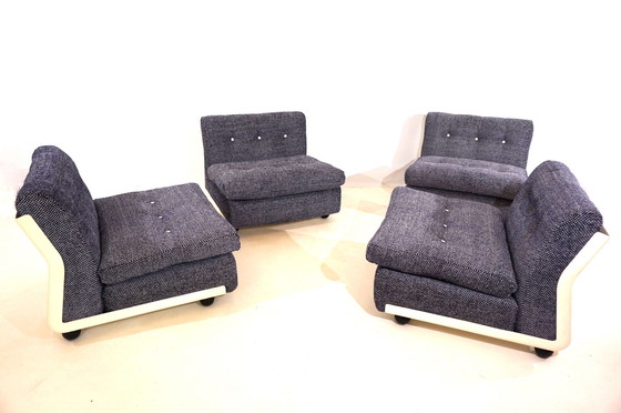 Image 1 of Set van 4 C&B Italia Amanta loungestoelen van Mario Bellini