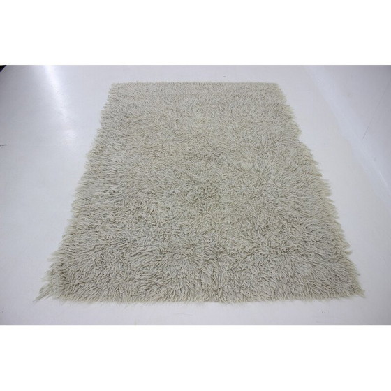 Image 1 of Vintage wollen tapijt, Denemarken 1970