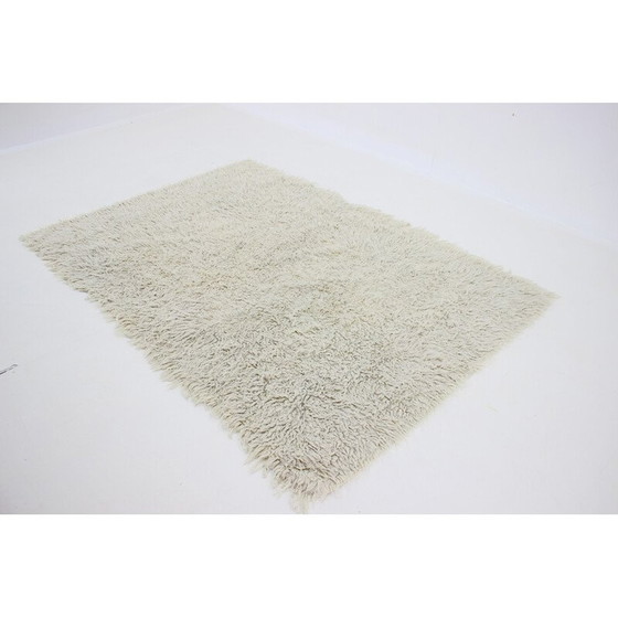 Image 1 of Vintage wollen tapijt, Denemarken 1970