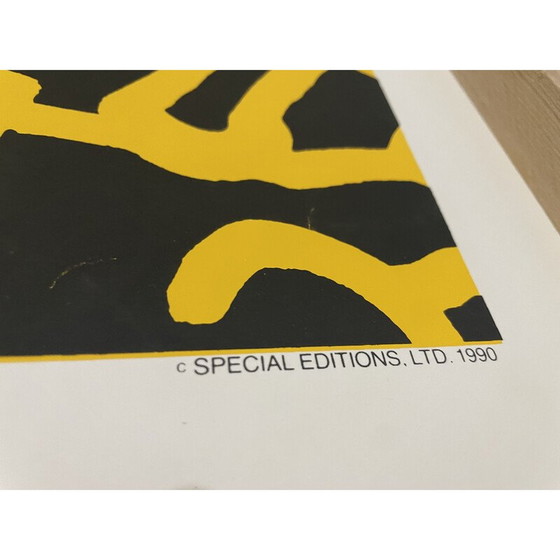 Image 1 of Vintage zeefdruk poster van Keith Haring voor Playboy