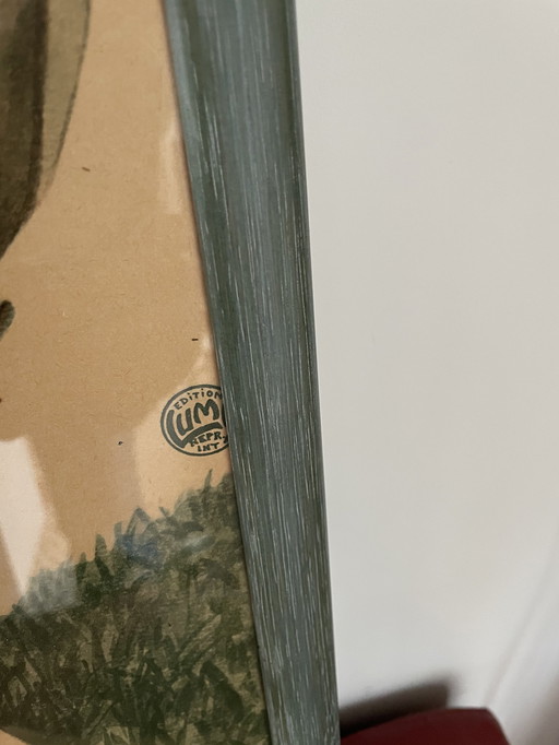 Vintage Reclameposter Voor De Belgische Ardennen