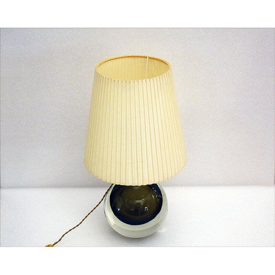 Image 1 of Mid Century tafellamp van Flavio Poli voor Seguso Murano, jaren 1950