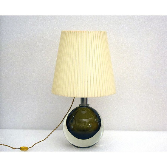 Image 1 of Mid Century tafellamp van Flavio Poli voor Seguso Murano, jaren 1950