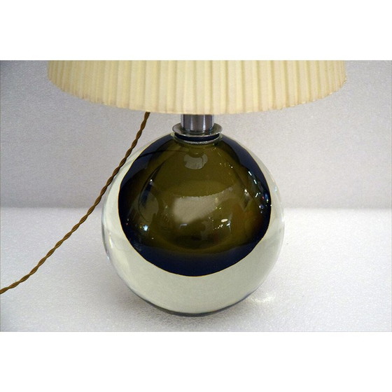 Image 1 of Mid Century tafellamp van Flavio Poli voor Seguso Murano, jaren 1950