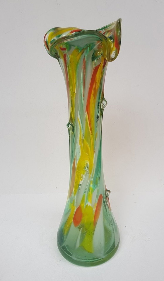 Image 1 of Mid Century Murano glazen vaas
