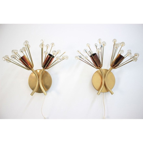 Image 1 of Paar vintage wandlampen van Emil Stejnar Rupert Nikoll