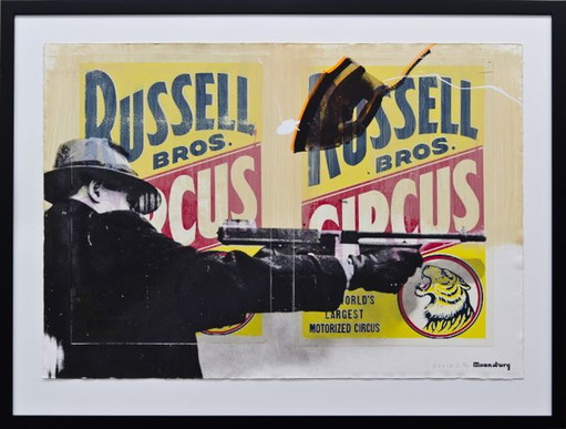 Crail Moansburg - Clash links – lithos zeefdrukken, Paper, Modern