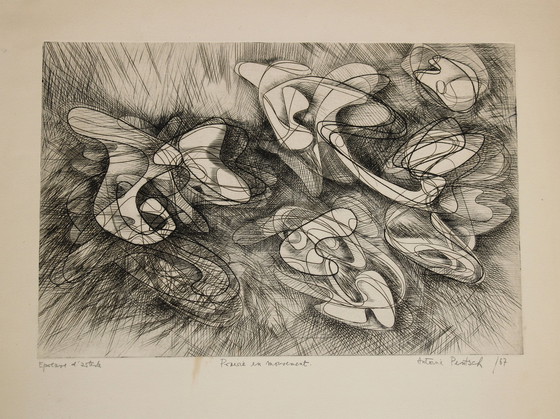 Image 1 of Antoine Pentsch (1925-2012) - Ets - "Praisie En Movement" - 1967 - Epreuve D'Artiste 