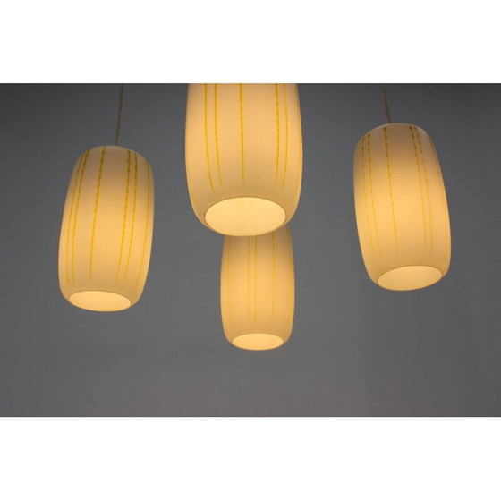 Image 1 of Mid century glazen hanger Duitsland 1970