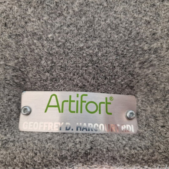 Image 1 of Vintage metalen en stoffen stoel van Geoffrey Harcourt voor Artifort, 1960