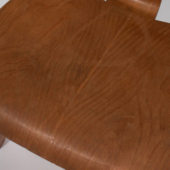 Image 1 of Paar vintage DCW eetkamerstoelen van Charles & Ray Eames, jaren 1950