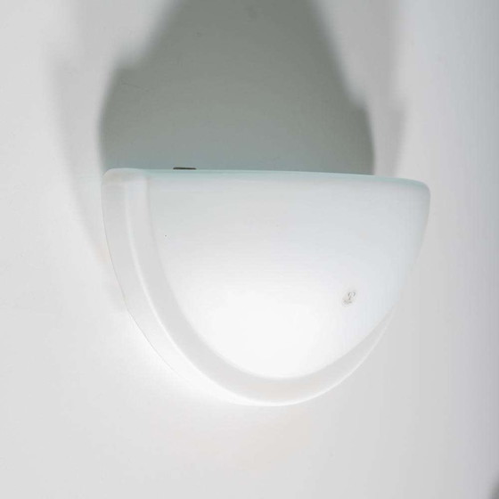 Image 1 of Space age Peil & Putzler glazen wandlamp, minimalist scone