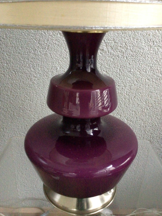 Image 1 of Vintage Holmegaard Lamp Met Kap In Eersteklas Conditie 