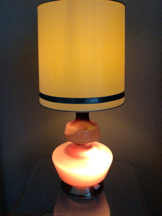 Image 1 of Vintage Holmegaard Lamp Met Kap In Eersteklas Conditie 