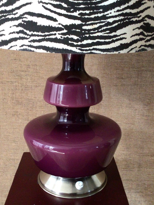 Vintage Holmegaard Lamp Met Kap In Eersteklas Conditie 