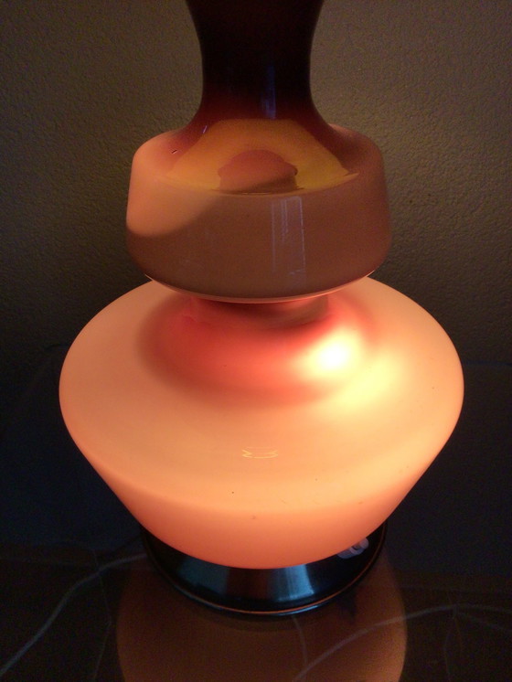 Image 1 of Vintage Holmegaard Lamp Met Kap In Eersteklas Conditie 