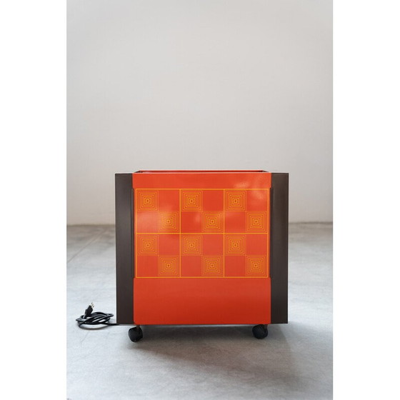 Image 1 of Vintage plastic en aluminium elektrisch fornuis voor Olympique, Italië 1970