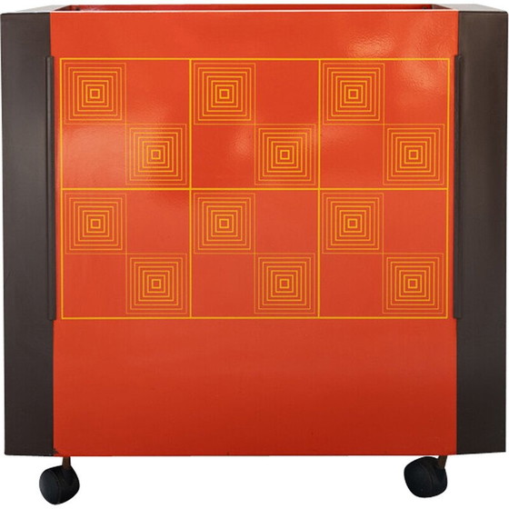 Image 1 of Vintage plastic en aluminium elektrisch fornuis voor Olympique, Italië 1970