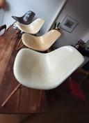 4x Herman Miller/ Eames fiberglas stoelen