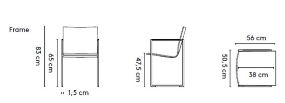 Image 1 of 4x Arco Frame stoelen by Burkard Vogtherr