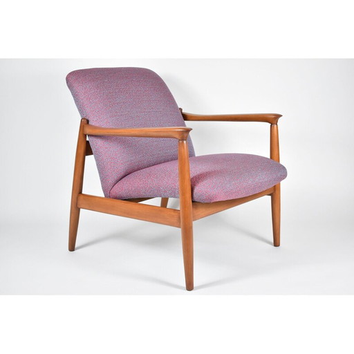 Vintage fauteuil E. Homa teak 1960