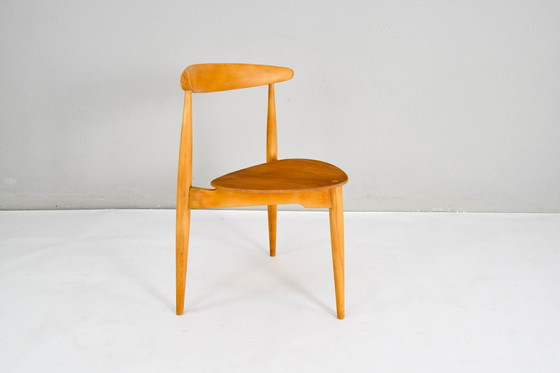 Image 1 of Fh4103 Hart eetkamerstoelen van Hans Wegner voor Fritz Hansen, Denemarken, 1950S, set van 4