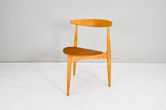 Image 1 of Fh4103 Hart eetkamerstoelen van Hans Wegner voor Fritz Hansen, Denemarken, 1950S, set van 4