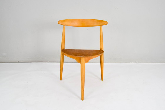 Image 1 of Fh4103 Hart eetkamerstoelen van Hans Wegner voor Fritz Hansen, Denemarken, 1950S, set van 4