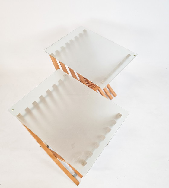 Image 1 of Ikea design - side tables (2)  - model Ekeberg - 1999