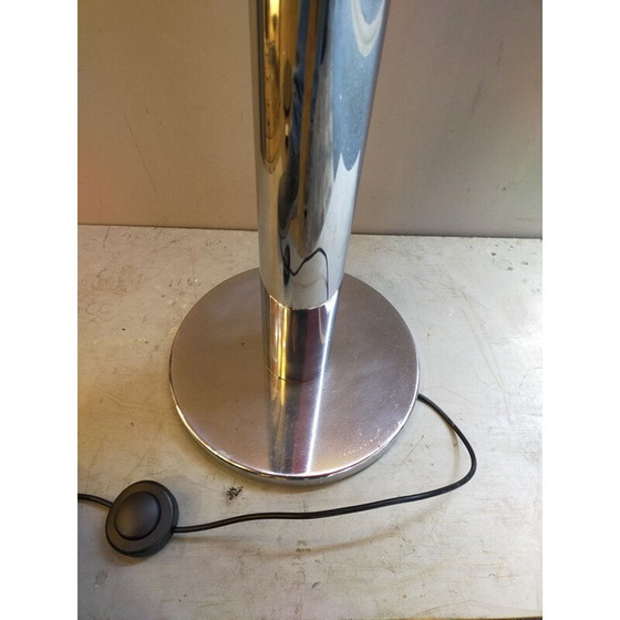 Image 1 of Modernistische vintage vloerlamp van verchroomd metaal