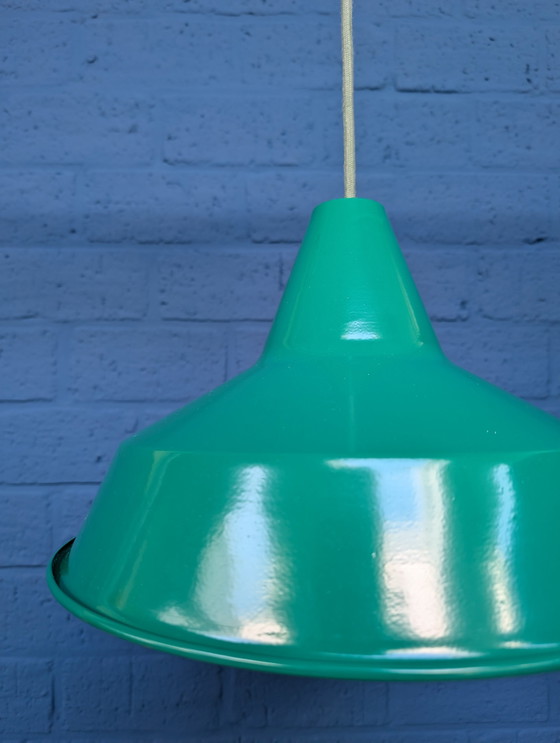 Image 1 of Retro Groene Hanglamp