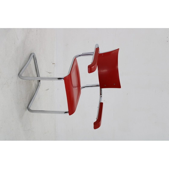 Image 1 of Vintage gerestaureerde Bauhaus buisfauteuil, Duitsland 1940