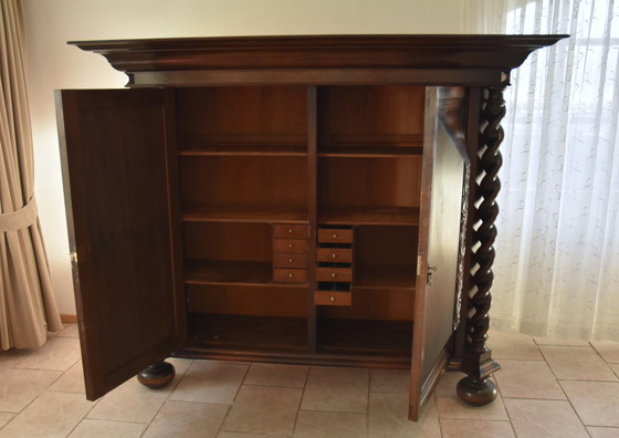 Image 1 of Prachtige Oude Houten Rankenkast