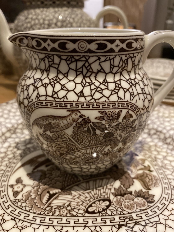 Image 1 of 1780 Chinese Bird Adams Complete Espresso/koffieservies