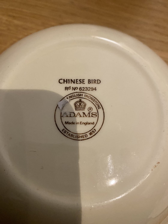 Image 1 of 1780 Chinese Bird Adams Complete Espresso/koffieservies