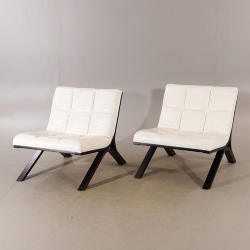 2x Fauteuil model Skool Suede