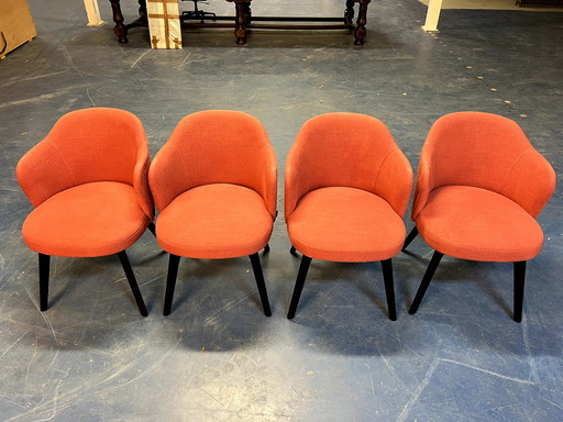 4x Rupert & Rupert Bogart eetkamerstoelen