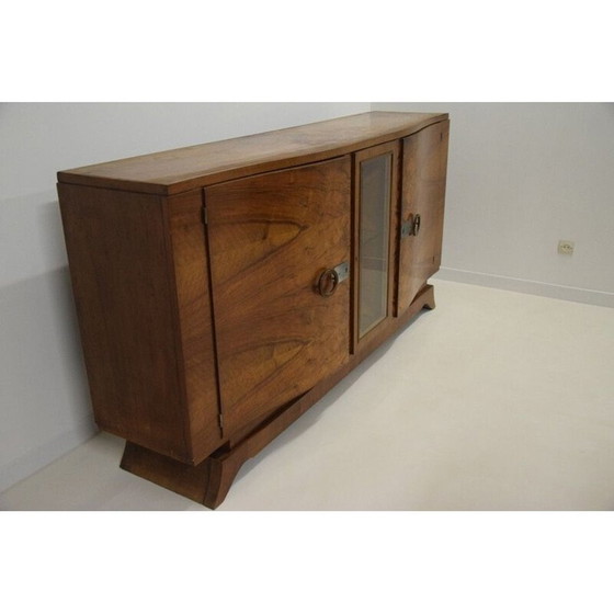 Image 1 of Vintage art deco dressoir met notenhouten credenza, 1930