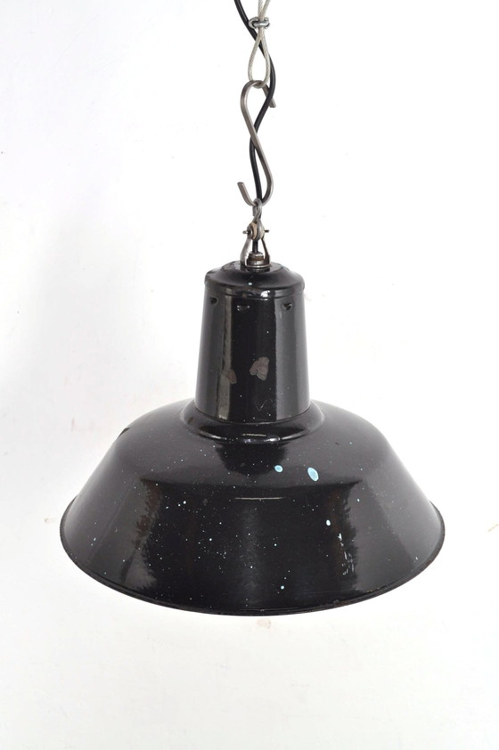 Image 1 of Vintage emaille lamp