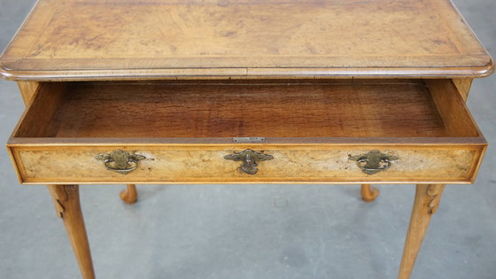 Image 1 of Wortelnoten Houten Schrijf/Bijzettafeltje