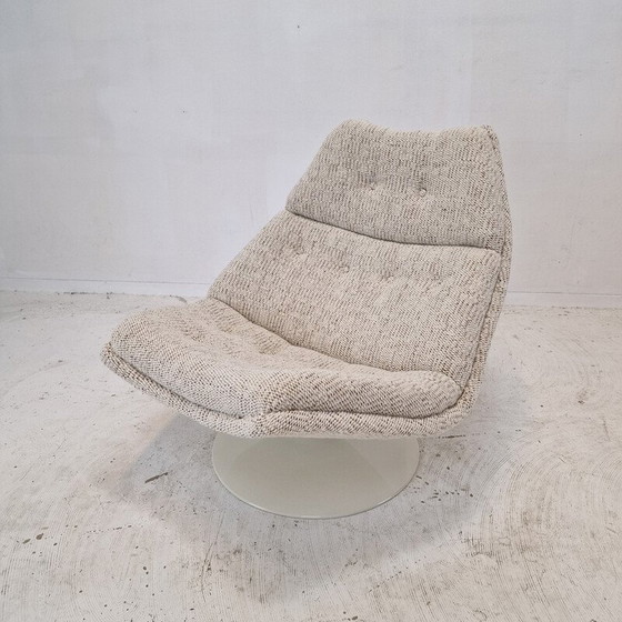 Image 1 of Vintage F511 fauteuil in Deense stof van Geoffrey Harcourt voor Artifort, 1960