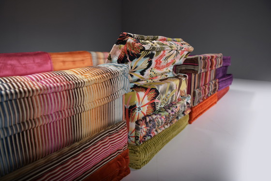 Image 1 of Prachtige XXL Mah Jong 'Missoni Home' stof van Hans Hopfer voor Roche Bobois