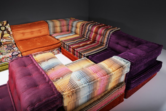 Image 1 of Prachtige XXL Mah Jong 'Missoni Home' stof van Hans Hopfer voor Roche Bobois