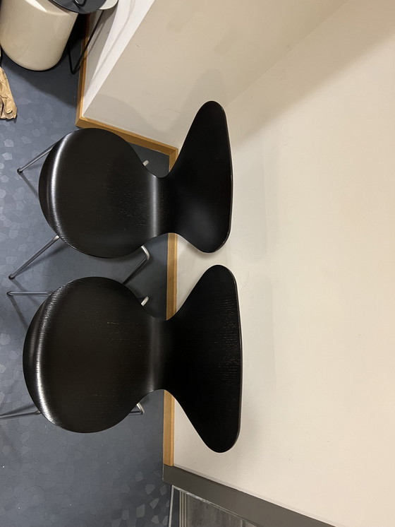 Image 1 of 6x Arne Jacobsen Voor Fritz Hansen