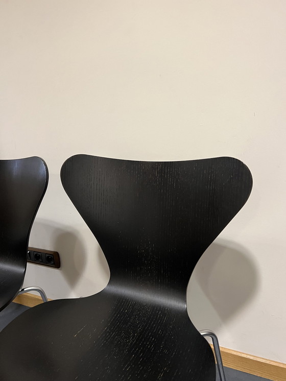 Image 1 of 6x Arne Jacobsen Voor Fritz Hansen