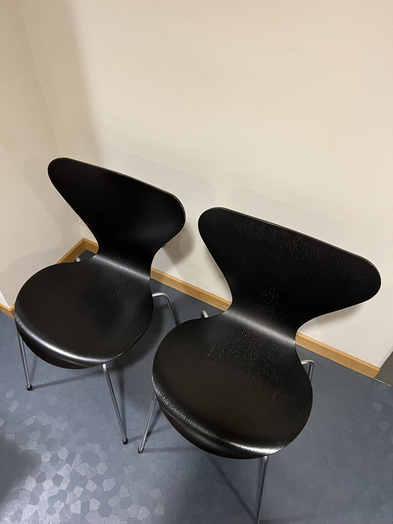 Image 1 of 6x Arne Jacobsen Voor Fritz Hansen