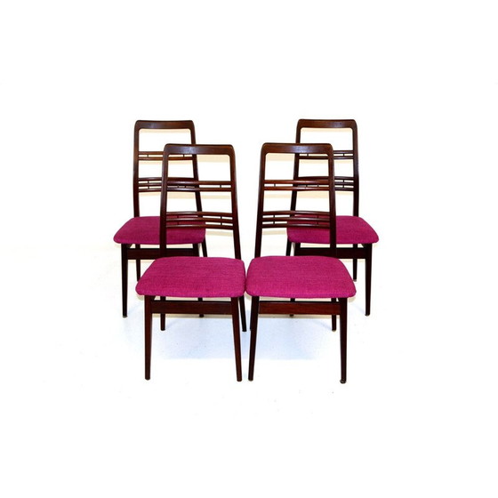 Image 1 of Set van 4 vintage teakhouten stoelen van Svante Skogh, Zweden 1960