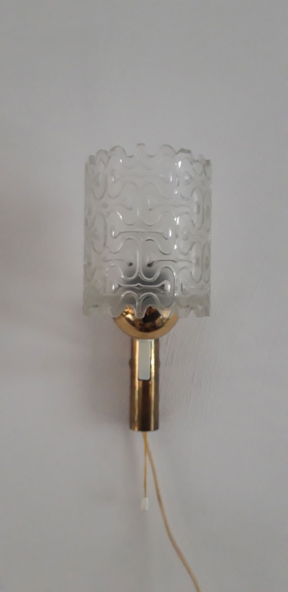 Image 1 of Vintage wandlamp glas