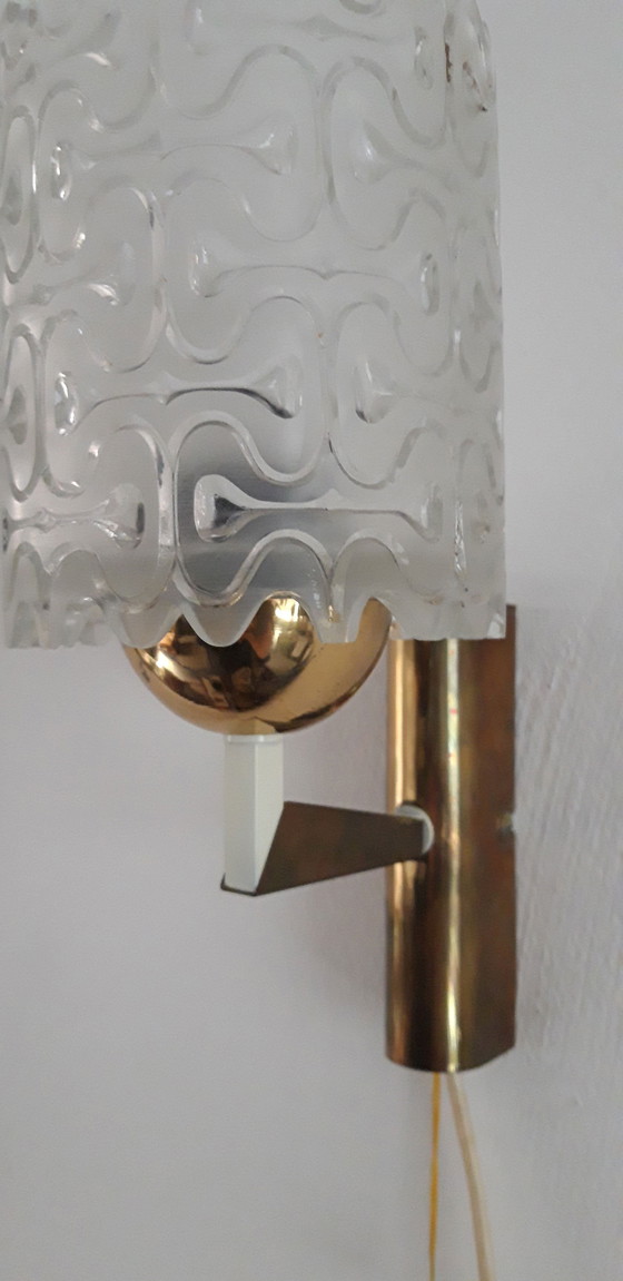 Image 1 of Vintage wandlamp glas