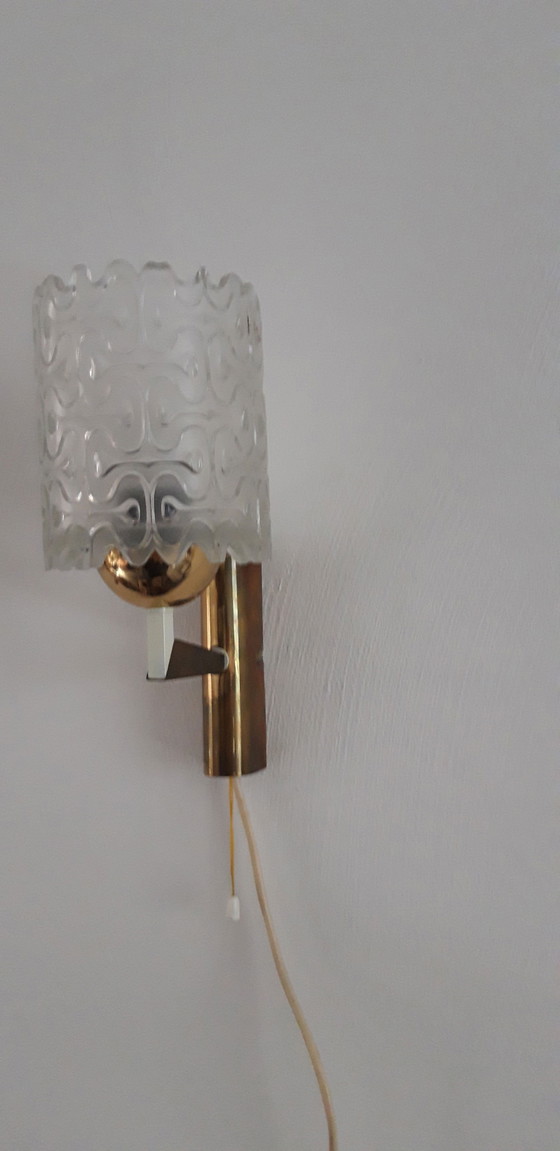 Image 1 of Vintage wandlamp glas